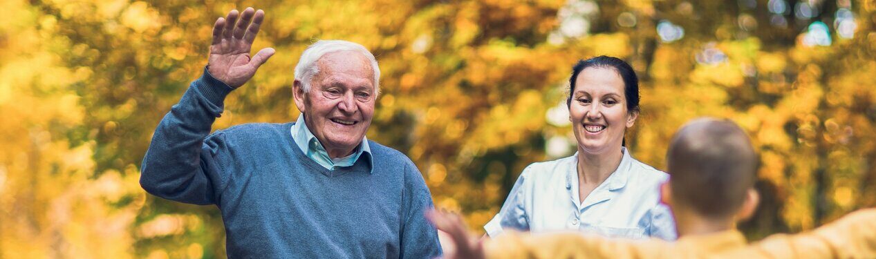 Cheerful disabled grandfather in walker welcoming his happy grandson 2022/04/Stock2-1-e1649870143502.jpeg 